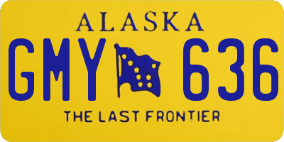 AK license plate GMY636