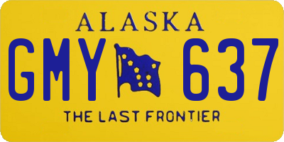 AK license plate GMY637