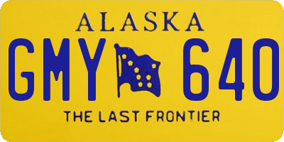 AK license plate GMY640