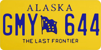 AK license plate GMY644