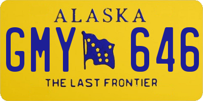 AK license plate GMY646