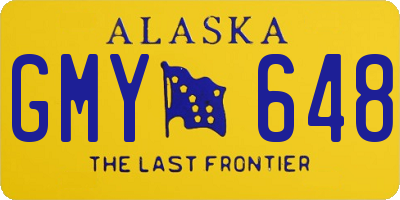 AK license plate GMY648