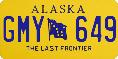 AK license plate GMY649