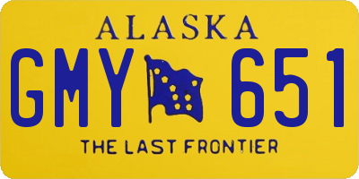 AK license plate GMY651