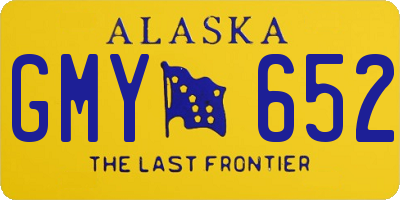 AK license plate GMY652