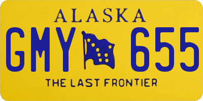 AK license plate GMY655