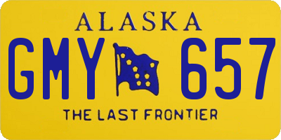 AK license plate GMY657