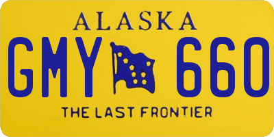 AK license plate GMY660