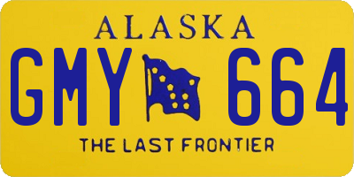 AK license plate GMY664