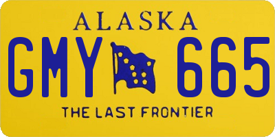 AK license plate GMY665