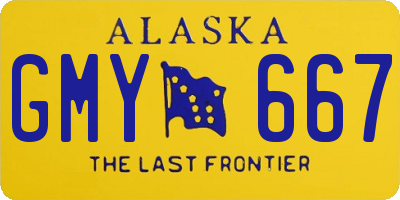 AK license plate GMY667