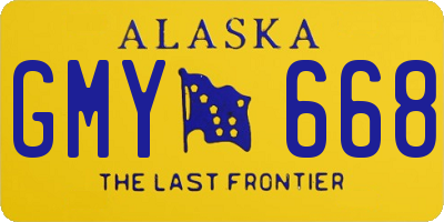 AK license plate GMY668