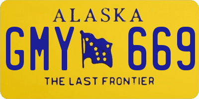 AK license plate GMY669
