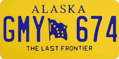 AK license plate GMY674