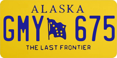 AK license plate GMY675