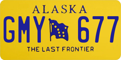 AK license plate GMY677