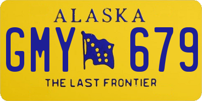 AK license plate GMY679