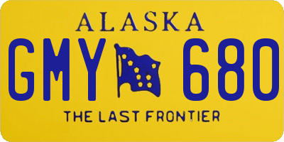 AK license plate GMY680