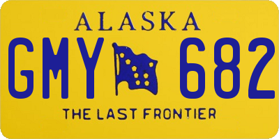 AK license plate GMY682