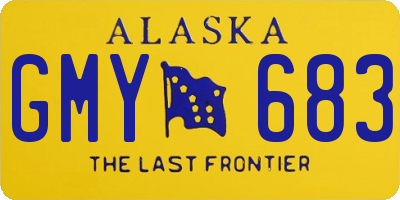 AK license plate GMY683