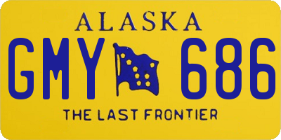 AK license plate GMY686