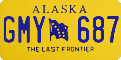 AK license plate GMY687