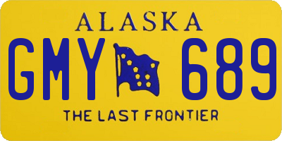 AK license plate GMY689