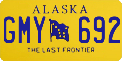 AK license plate GMY692