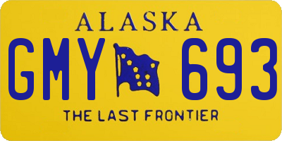 AK license plate GMY693