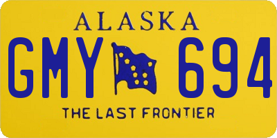 AK license plate GMY694