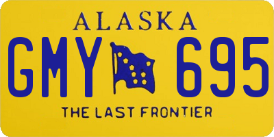 AK license plate GMY695