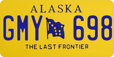 AK license plate GMY698