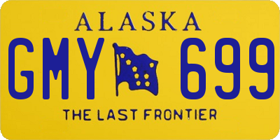 AK license plate GMY699