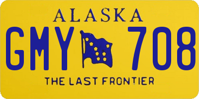 AK license plate GMY708