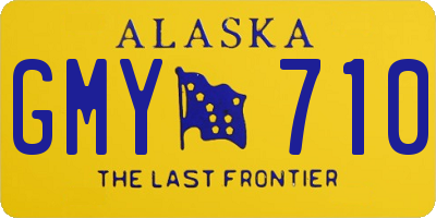 AK license plate GMY710
