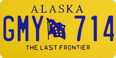 AK license plate GMY714