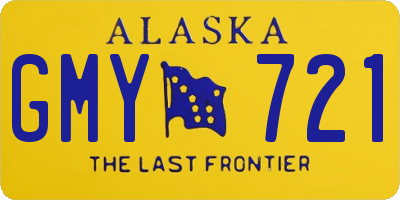 AK license plate GMY721