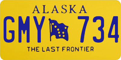 AK license plate GMY734