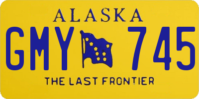 AK license plate GMY745