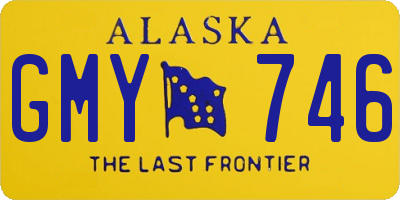 AK license plate GMY746