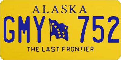AK license plate GMY752