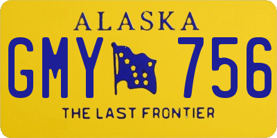 AK license plate GMY756