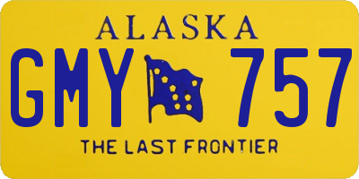 AK license plate GMY757