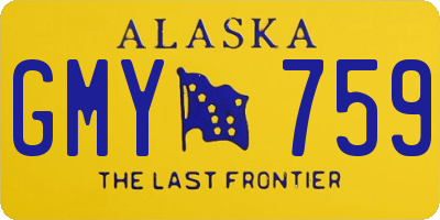 AK license plate GMY759