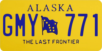 AK license plate GMY771