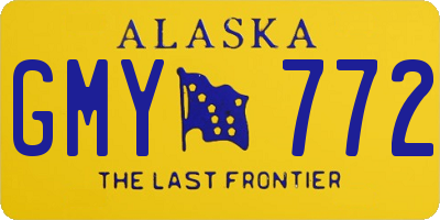 AK license plate GMY772