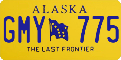 AK license plate GMY775