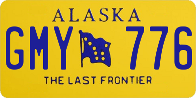 AK license plate GMY776