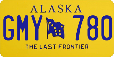 AK license plate GMY780