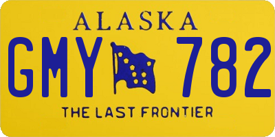 AK license plate GMY782